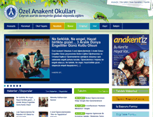 Tablet Screenshot of anakentkoleji.net